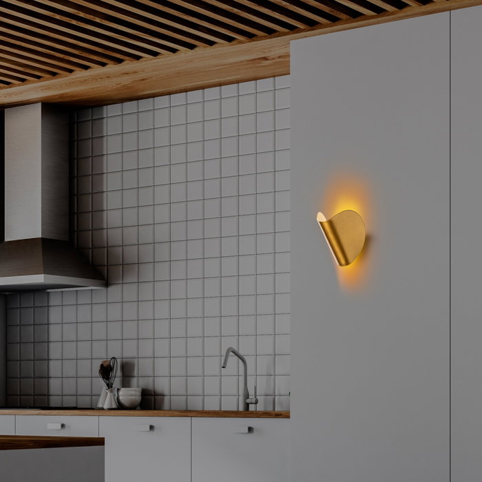 Opviq Lámpara de Pared Heybe - 13624 Dorado